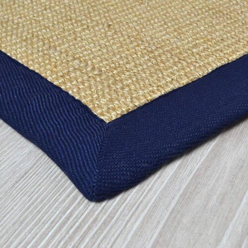 Tapis Sisal Amazonas Nature Bordure: Jeans / Denim 120 X 180 Cm