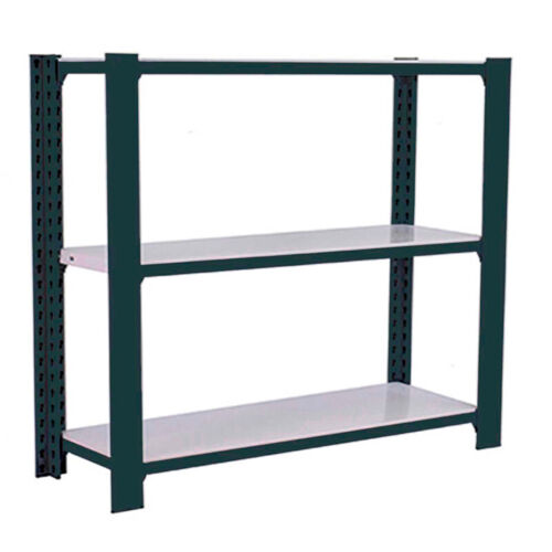 Tagère De Bureau/bibliothèque, 1000x900x400 Mm, 3 Niveaux, 200 Kg Par Niveau, Métal Style Industriel, Anthracite/blanc â€¿ Officlick - Simonrack