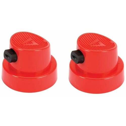 2x Embout Bombe Aérosol Universel Tête Pulvérisateur Rond Rouge Spray Buse Peinture Pistolet