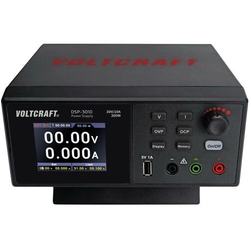 Alimentation De Laboratoire Réglable Voltcraft Dsp-3010 0 - 30 V 0 - 10 A 300 W Femelle Usb A 2.0 Télécommandable Nbr. De Sorties 1 X W182822