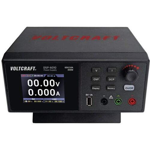 Alimentation De Laboratoire Réglable Voltcraft Dsp-6010 0 - 60 V 0 - 10 A 300 W Femelle Usb A 2.0 Télécommandable Nbr. De Sorties 1 X W187642