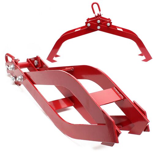 Wiltec - Grappin Forestier Pour Troncs â€¿ 260 X 155 X 900 Mm â€¿ Ouverture Max. 850 Mm â€¿ Force Max. 1500 Kg â€¿ Outil Pince De Levage Avec 4 Mandrins De Serrage