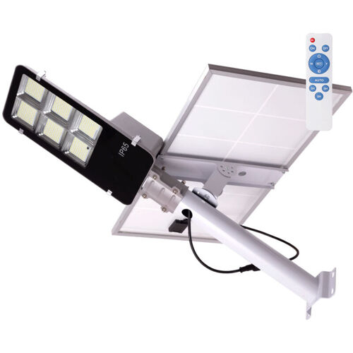 Lampadaire Led Solaire-Télécommande- Dimmable- Panneau: 6v 400w Batterie: 3,2v 35000mah [Ho-Far-Sol-400w-Cw]