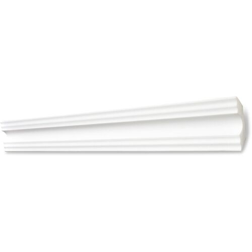 Decosa - Moulure A50 (sonja) - Polystyrène - Blanc - 50 X 50 Mm - Long. 2 M - 5 Pces (=10 M) - Blanc