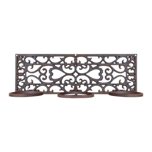 Esschert Design - Porte Pots Classique - L 16 X L 51,4 X H 17,7 Cm - 3 Pots - Livraison Gratuite