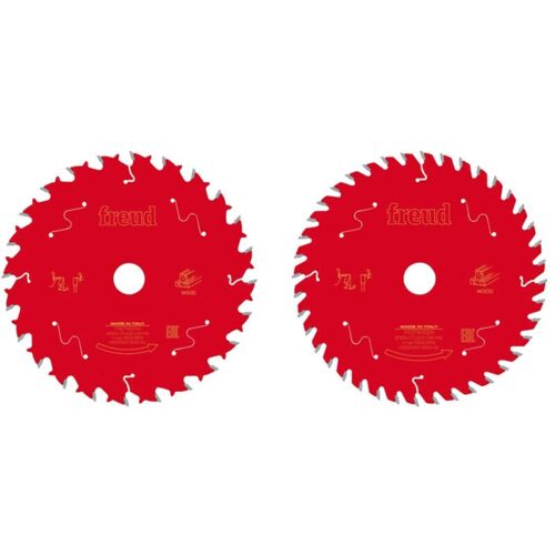 Freud Pack 2 Lames Scie Bois 165x1,7/1.3x20 Z24 + 40 - F03fs09892
