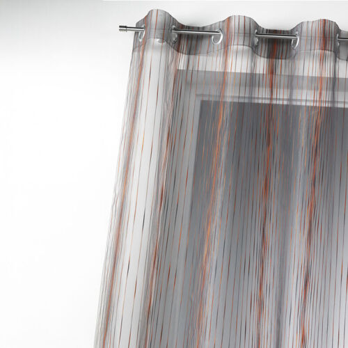 Voilage En Organza Multicolore Tissé Cuivre 140x260 Cm