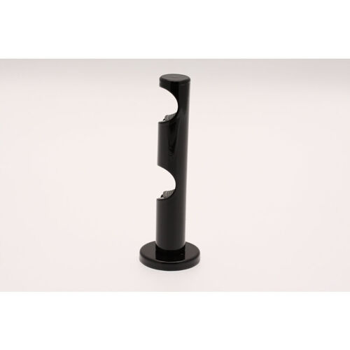 2 X Supports Muraux Rideaux Double - Noir - 20mm
