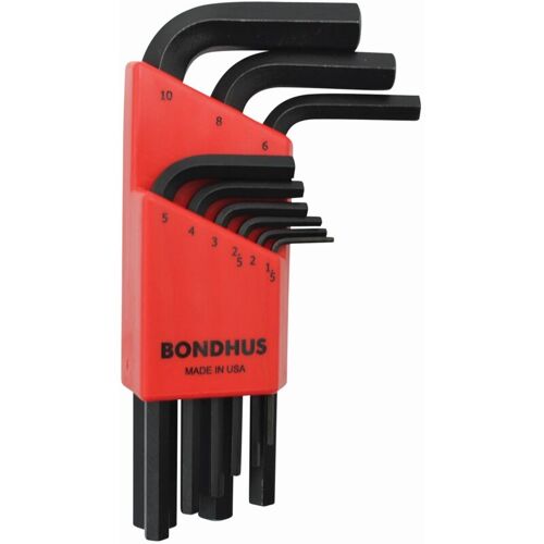 Jeu De 9 Clés D'angle En Métrique 1,5-10 Mm Bondhus 12299