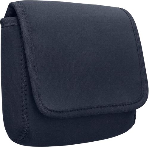 Pochette Organisateur De Câbles - Housse Néoprène De Voyage 16 X 12 Cm - Organisateur De Voyage - Accessoires Électroniques - Trousse Tech En Bleu Foncé