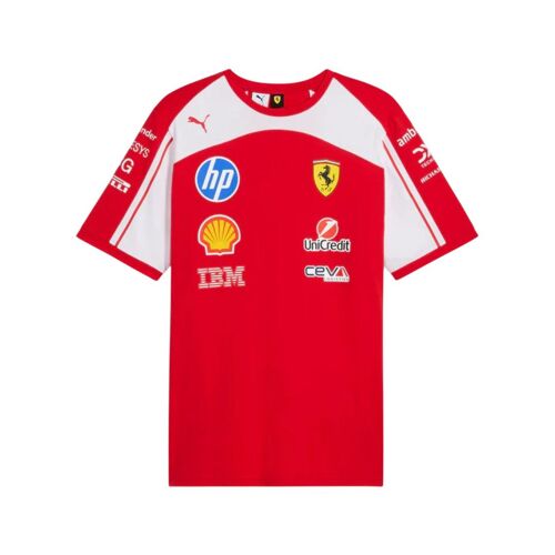 T-Shirt Rouge Équipe Scuderia Ferrari Réplica Puma