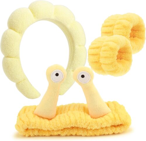 Bandeau Spa Pour Le Lavage Du Visage Set De Poignets Éponge Doux Bandeaux En Tissu Éponge Pour Le Maquillage Et Les Soins De La Peau Bandeau Antidérapant Pour Femmes 4 Pièces 