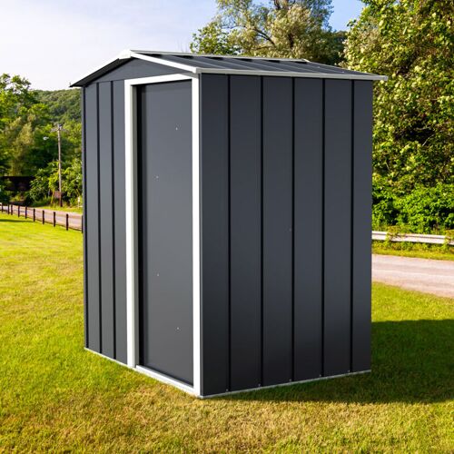 Duramax - Abri De Jardin Métal - 1,96m² - Kit Ancrage - Anthracite