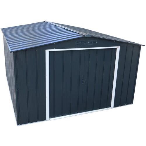 Duramax - Abri De Jardin Métal - 11,69m² - Kit Ancrage - Anthracite