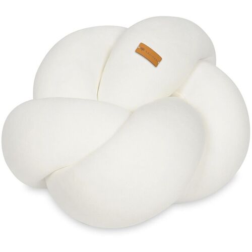 Viking Choice - Coussin Noeud - Coussin Noeud - Coussin Déco - Coussin Décoration - 40x36cm - Crème