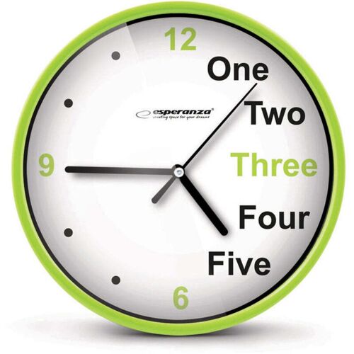 Esperanza Wall Clock Prague Green