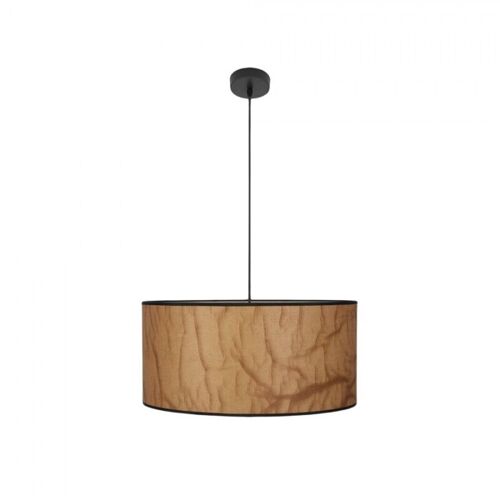 Papyrus Suspension 2xe27 Parchemin/Noir Regx50x50 Cm