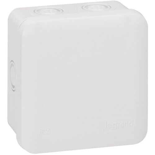 Boîte De Dérivation Carrée à 7 Entrées Pour Presse-étoupe Plexo Dimensions 80x80x45mm Gris Ral7035 Legrand 092014