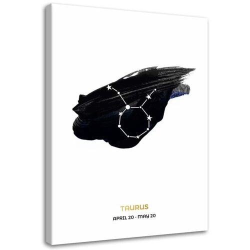 Tableau Sur Toile Signe Astrologique Taureau 40x60