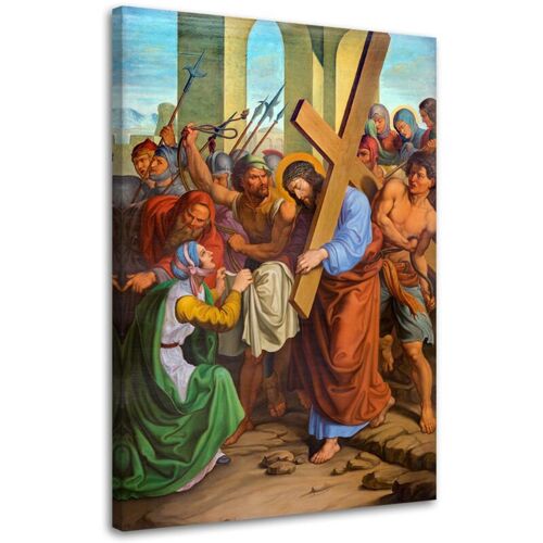 Cadre Déco Reproduction Jésus Le Chemin De Croix 40x60