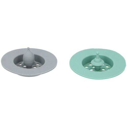Passoire D'évier Cuisine Elegance 7 Cm, 2 Pièces, Vert/Gris