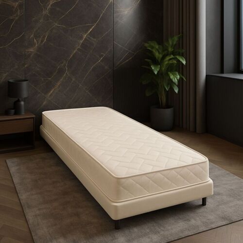 Provence Literie - Matelas 80x200 Cm - 13,5 Cm - 7 Zones De Confort - Haute Résilience - Confort Optimal Pour Usége Quotidien - Matelas Yellow