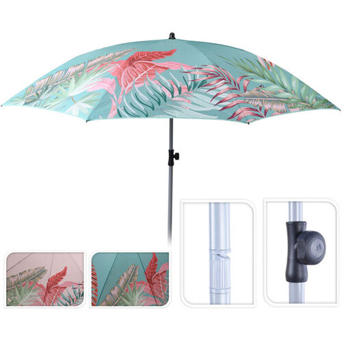 Parapluie De Plage Réglable 200cm Modèle Imprimé Animal Couleurs Assorties