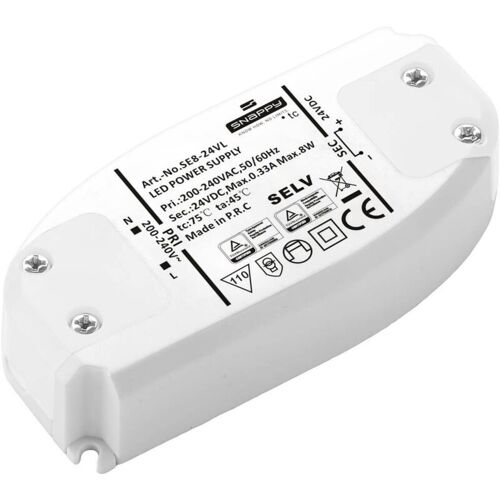 Dehner Elektronik - Se 8-24vl (24vdc) Transformateur Pour Led, Driver De Led à Tension Constante 8 W 0.33 A 24 V/dc 1 Pc(