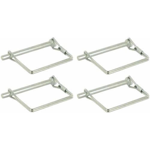 Cyclingcolors - 4x Goupille Carrée Diamètre 8mm X Longueur 70mm Rapide Acier Clip Circlip Remorque Vélo Tracteur Motoculteur Arbre Verrouillage