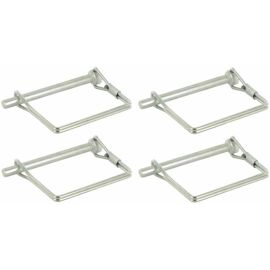 Cyclingcolors - 4x Goupille Carrée Diamètre 8mm X Longueur 70mm Rapide Acier Clip Circlip Remorque Vélo Tracteur Motoculteur Arbre Verrouillage