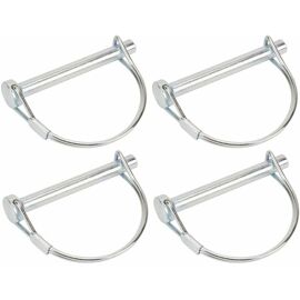 4x Goupille à Arceau Diamètre 8mm X Longueur 45mm Rapide Acier Clip Circlip Remorque Vélo Tracteur Motoculteur Arbre Verrouillage