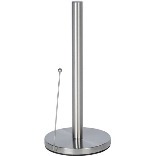 Porte Sopalin Clayton, Porte Essuie Tout Vertical Avec Barre De Maintien, Acier Inox, 15x33 Cm, Argent Mat - Wenko