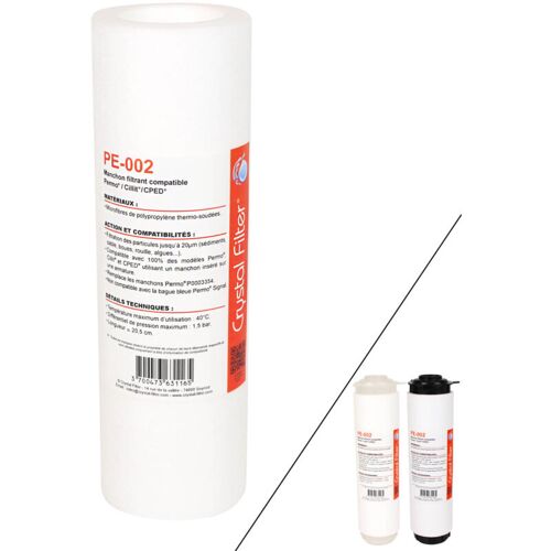 Manchon Compatible Permo Cristal 3 Et 4 - 10' - P0003351 Crystal Filter Pe-002