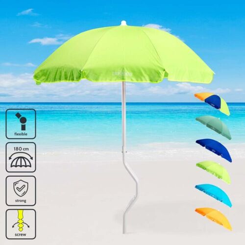 Parasol De Plage 180 Cm Coton Pêche Girafacile Dioniso - Vert