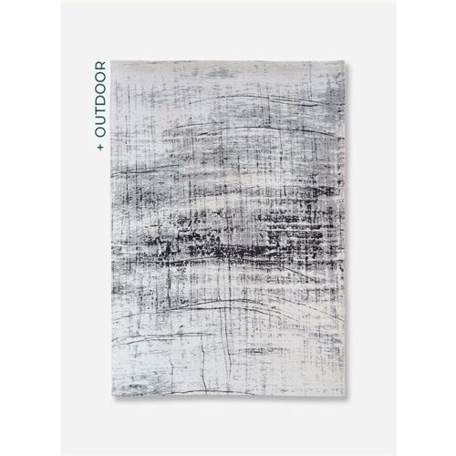 Tapis Salon Et Chambre Tissé Plat 170x240 Cm Gris