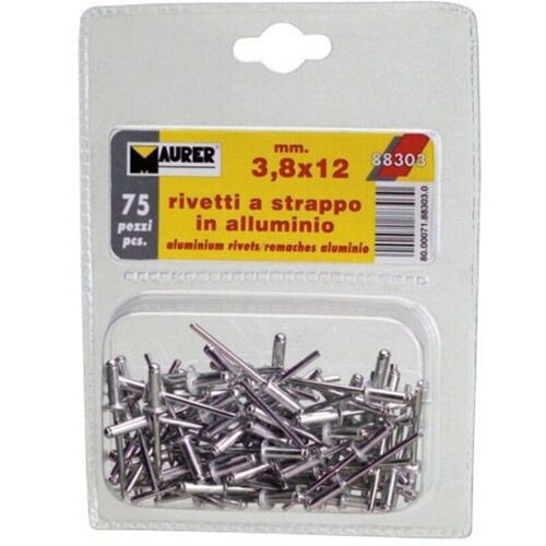 Rivets Maurer 3,80x12 Mm. (75 Pièces)