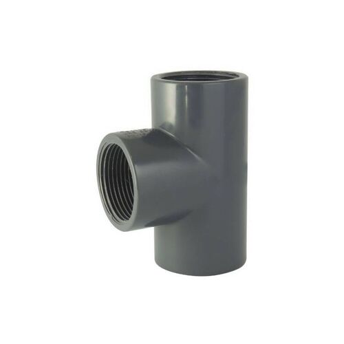 Té égal 90° Femelle / Femelle / Femelle à Visser En Pvc 1''