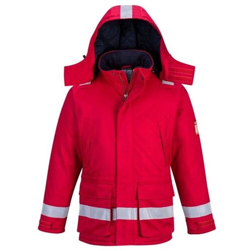 Parka Ignifugée Portwest Antistatique Hiver Rouge L