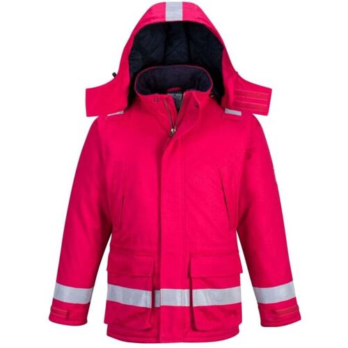 Parka Ignifugée Portwest Antistatique Hiver Rouge S