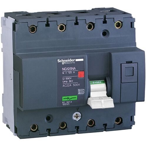 Interrupteur-sectionneur Ng125na - 4p - 63a - Largeur 12 Pas De 9 Mm - 18897