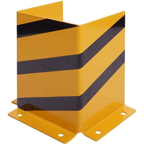 Hhg - Protection Contre Les Chocs 955 Avec Boulon D'Ancrage Métallique En Forme De U 40x30x25cm Jaune-noir