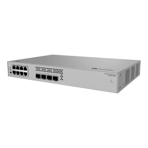 Huawei S220S Series S220S-8P4J - Commutateur - Géré - 8 x 10/100/1000 (PoE+) + 4 x 100/1000/2.5G SFP - Montable sur rack - PoE+ (128 W)