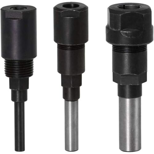 Extension De Pince De Routeur Fraise Extension De Pince Et Coupe Coupe Gravure Extension De Machine Porte-mandrin à Bois Mèche De Routeur (tige 1/4 + Tige 8mm + Tige 1/2)