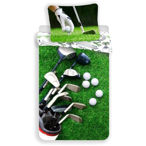 Ac-Deco - Parure De Lit Golf - 140 X 200 Cm - Vert - Livraison Gratuite
