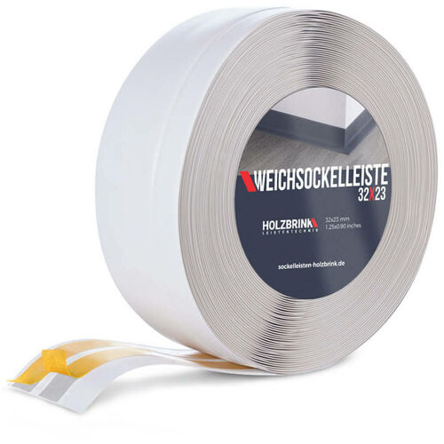 Holzbrink - Plinthe Souple Autoadhésive Cendré Plinthe Pliable, 32x23 Mm, 5 M