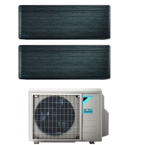 Bluevolution Climatiseur Rèversible Dual Split Série Stylish Real Blackwood 7+7 Avec 2mxm40m/n R-32 Wi-fi Intégré 7000+7000 Couleur Bois Noir - Garantie Europèenne - Daikin