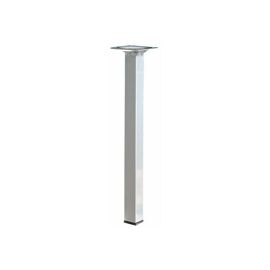 Hettich Pied De Table Basse Carré Fixe Acier Mat Gris, 30 Cm