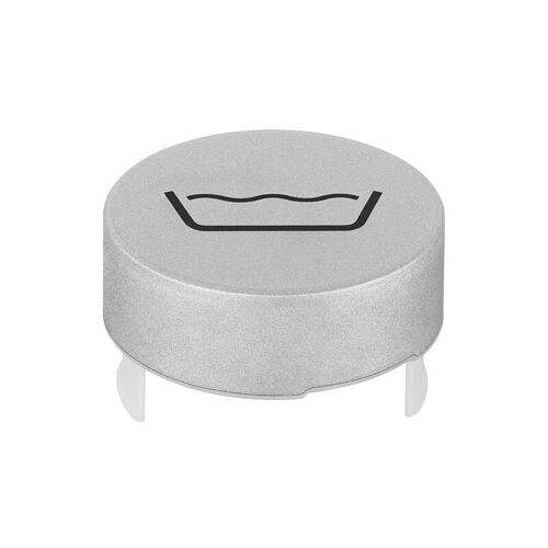 Symbole Bouton-poussoir Hg Baignoire Acier Inoxydable Mat
