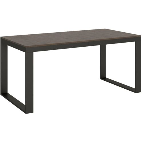 Table Extensible 90x180/440 Cm Tecno Evolution Noyer Structure Anthracite