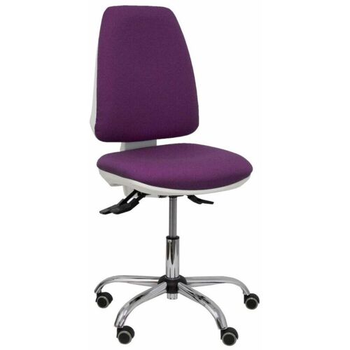 P&c - Chaise Elche Blanc Asincro Bali Violet Parquet Roulettes
